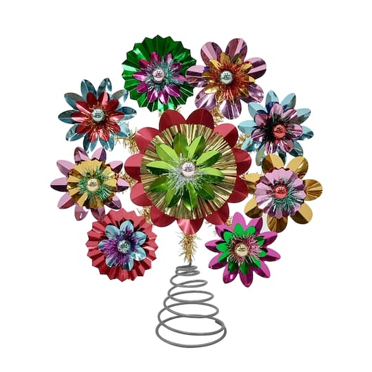 Michaels, Foil Flower Burst Tree Topper by Ashland® – Category: Merry Kitschmas